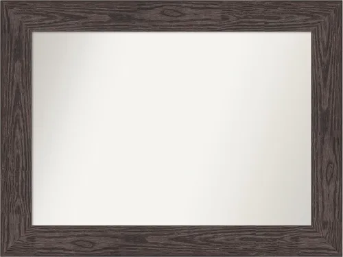 Vista 659 de Amanti Art Espejo personalizado, espejo de baño negro puente, espejo de pared o espejo de tocador de baño sobre el fregadero (26 x 26 pulgadas)