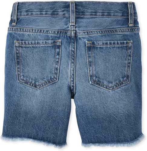 Vista 4 de The Children's Place Girls' Denim Midi Shorts