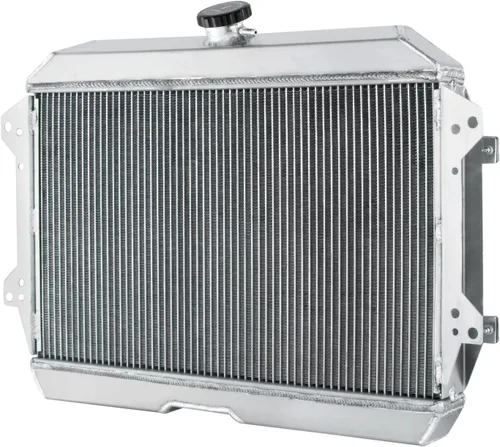 Vista 3 de Ventilador de aluminio de la cubierta del radiador de la raza de 4 filas para 1970-1975 Nissan Datsun 240Z 260Z L6