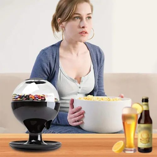 Vista 7 de TsoLay Dispensador automático de dulces, mini máquina de dulces activada por tacto con capacidad de 33.8 fl oz y ABS de grado alimenticio