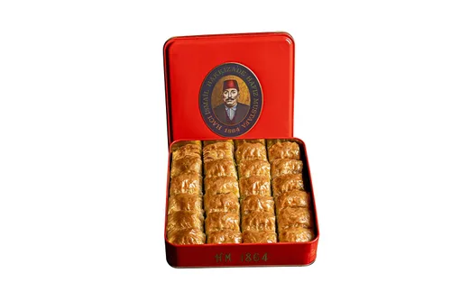 Vista 16 de Hafiz Mustafa 1864 Istanbul Baklava - Caja de pastelería - Bocadillos de postre de Baklava horneados hechos de hojas de masa filo fresca, pistacho