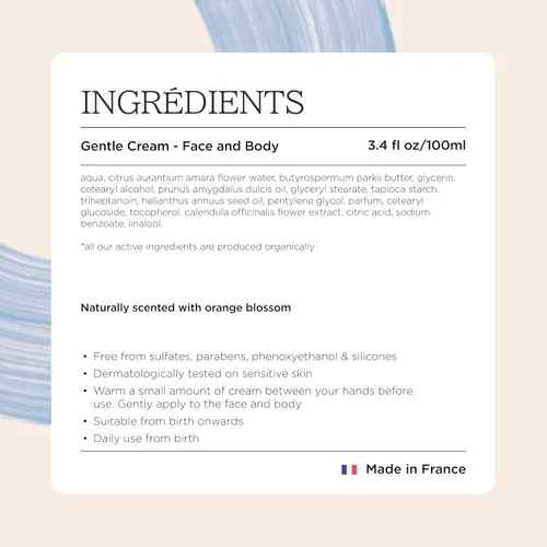 Vista 8 de MINOIS PARIS Crema suave para recién nacidos y niños Crema de loción facial y corporal fabricada en Francia con manteca de karité, almendra dulce