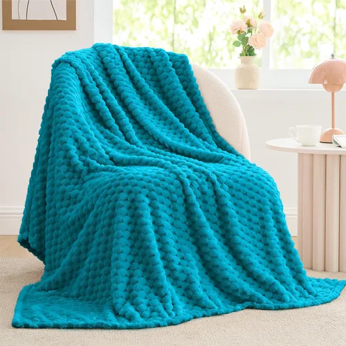 Vista 65 de BEDELITE Manta de forro polar para sofá y cama, manta decorativa de jacquard 3D de almendra, súper suave y acogedora, manta mullida cálida adecuada