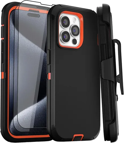Vista 17 de Funda para iPhone 11 con Clip para Cinturón, Soporte y 2 Protectores de Pantalla, Protección Completa Resistente, Funda a Prueba de Golpes y Caídas