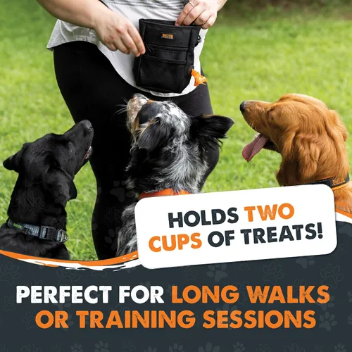 Vista 5 de Bolsa de golosinas para perros Mighty Paw Cierre magnético sin derrame - Bolsas con manos libres para entrenamiento - Bolsas de golosinas