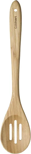 Vista 3 de Cuisinart CTG-BAM-2SP Green Gourmet - Cucharas sólidas y ranuradas de bambú, paquete de 2, 15.5" x 4.5" x 0.75