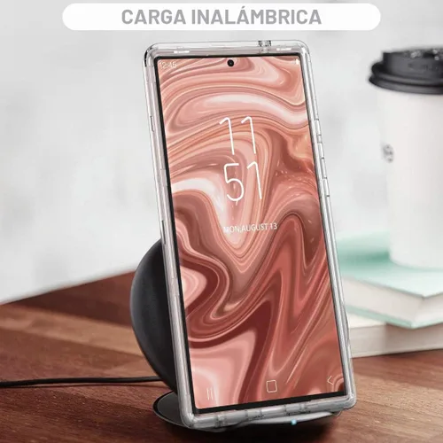 Vista 7 de WeLoveCase Galaxy Note 20 Ultra Clear 3 en 1 Carcasa Completa de Cuerpo Entero Resistente a Prueba de Golpes con Parachoques de TPU, 6.9 pulgadas