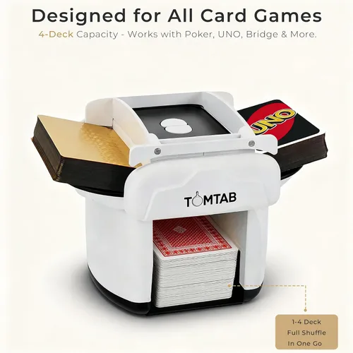 Vista 4 de Máquina barajadora de tarjetas TOMTAB 1-4 cubiertas automática