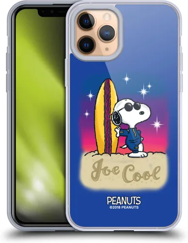 Vista 178 de Head Case Designs Funda de gel con licencia oficial de Peanuts Beach Surf Snoopy Boardwalk Airbrush [protección de grado militar] compatible