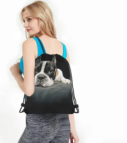 Vista 4 de No Drama Llama Cordón Bolsas Mochila Bolsa Gimnasio Saco Bolsa con Cordón, Multi-a48, Mochilas de viaje