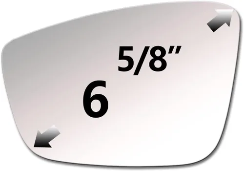 Vista 2 de ReYee Espejo lateral izquierdo del conductor para Volkswagen Beetle 2012-2019, Jetta 2011-2018, 2012-2015, 2017 Passat Mirror Glass sin placa
