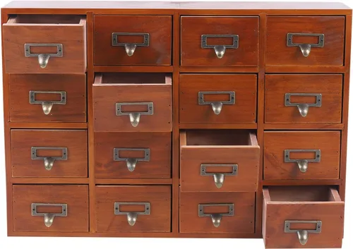 Vista 7 de Organizador de cajones de escritorio de madera, caja de almacenamiento de hierbas, organización y almacenamiento de escritorio de oficina en casa