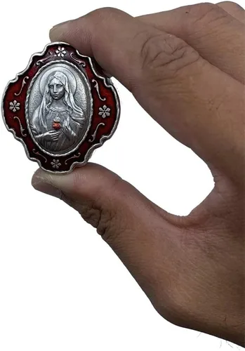 Vista 51 de Juego de cuentas de rosario católico con caja de regalo de recuerdo de metal