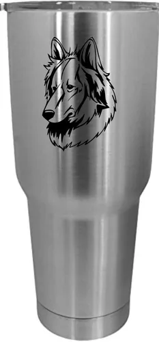 Vista 225 de Cairn Terrier - Vaso grabado con temática de perro, 30 onzas