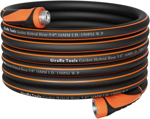Vista 18 de Giraffe Tools Manguera Líder 5/8 pulgadas x 2.5 pies para Jardín, Manguera de Agua Resistente, Manguera Híbrida Corta Flexible y Ligera