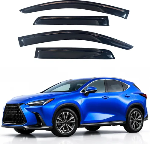 Vista 95 de Visera de ventana IG para Ford Focus Sedán y Hatchback 2012-2018, Protector de ventana lateral para lluvia y viento estilo Mugen, extra duradero