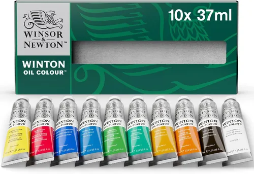 Vista 11 de Winsor & Newton Set de pintura al óleo Winton Color, fluorescente, 3 tubos de 37ml Pigmentos de artista, duraderos, resistentes a la luz