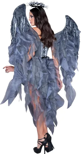 Vista 2 de InCharacter, disfraz femenino del ángel oscuro