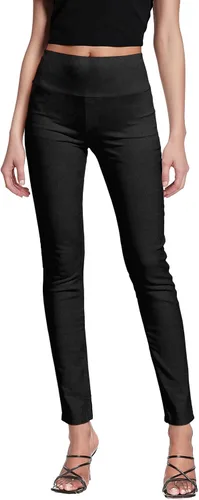 Vista 12 de Hybrid & Company Pantalón súper cómodo elástico con cintura elástica completa, estilo pull-on, de sarga Millennium Negro