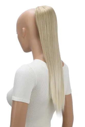 Vista 14 de CAISHA Extensión de cola de caballo de 22" con cordón voluminoso Straigtht negro-marrón PH503