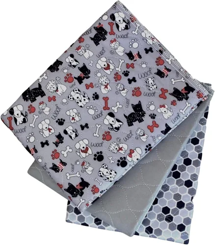 Vista 10 de Caldwell's Pet Supply Co. Almohadillas para orinal de 18 x 24 pulgadas, almohadillas lavables para orina para perros, tapete reutilizable para orina