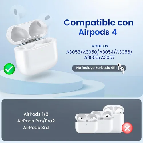 Vista 4 de Funda de carga inalámbrica de repuesto para AirPods 4