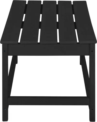 Vista 5 de WestinTrends Malibu - Juego de mesa auxiliar y café para silla Adirondack, 3 piezas, color negro