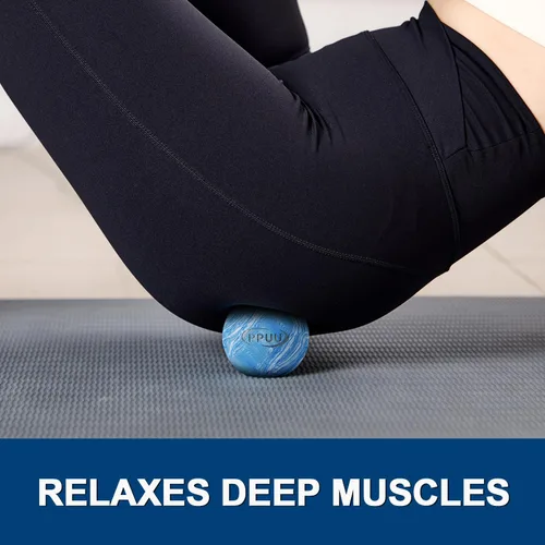 Vista 5 de Bola de lacrosse de masaje para liberación miofascial y de punto gatillo, nudos musculares, terapia de yoga, mejora la movilidad articular y alivia