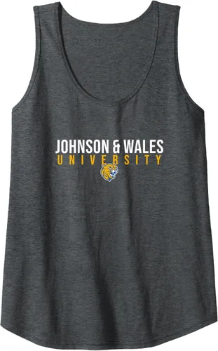 Vista 4 de Camiseta sin mangas apilada de Johnson and Wales University JWU Wildcats, Negro