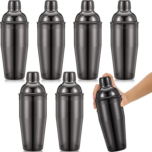 Vista 12 de Nitial Coctelera profesional de acero inoxidable, 6 unidades, mezclador de bebidas Martini, colador integrado para barman sin fugas, mezclador
