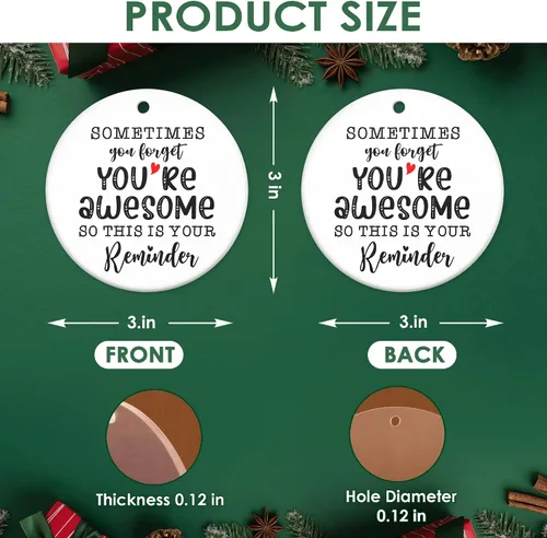 Vista 2 de Regalos inspiradores para mujeres, hombres, adornos de Navidad, cumpleaños, regalos inspiradores para amigos, compañeros de trabajo, ideas de regalo