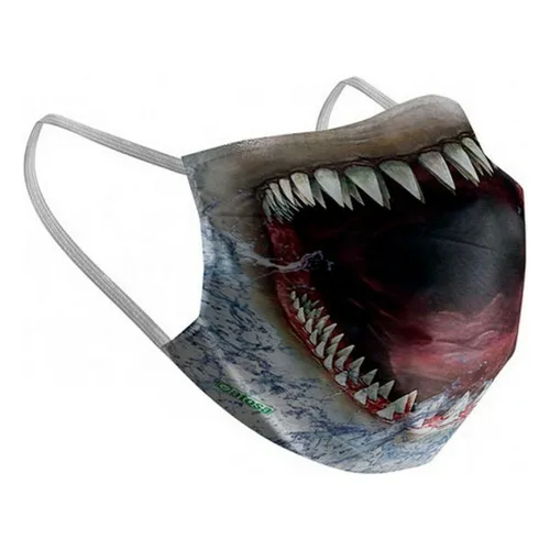 Vista 2 de Mascarilla Higiénica de Tela Reutilizable 6-9 años Tiburón