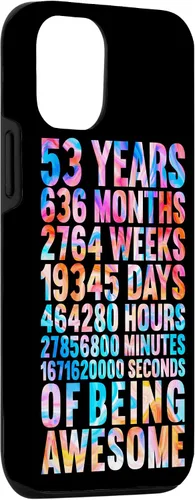 Vista 3 de Funda divertida para iPhone 14 para 53 años, diseño de Old Meter