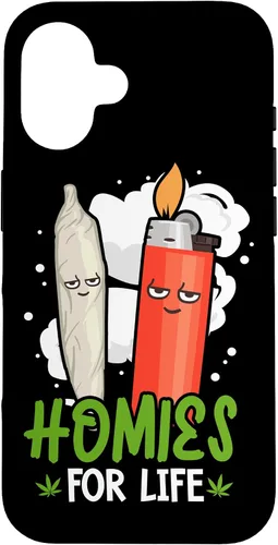 Vista 32 de Homies for Life Marijuana Weed Cannabis 420 - Carcasa para iPhone 17