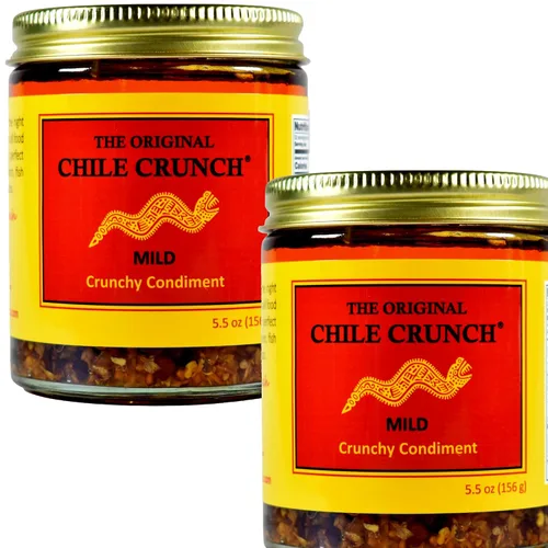 Vista 12 de CHILE CRUNCH - Condimento Crujiente Picante de Chipotle - Chiles Asados Totalmente Naturales, Salsa Crujiente de Ajo y Cebolla - Vegano, Sin Gluten