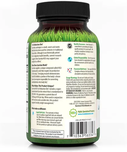 Vista 3 de Irwin Naturals Suplemento de dieta de reducción de grasa Garcinia Hca, 90