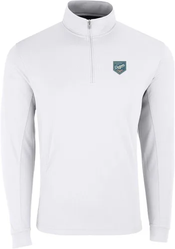 Vista 40 de Vantage Apparel Jersey con cremallera de un cuarto de béisbol de la liga menor