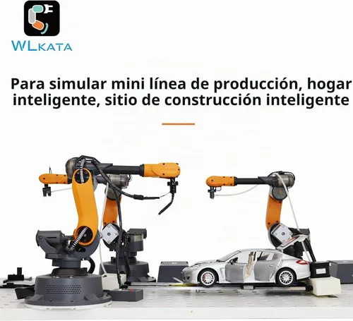 Vista 5 de wlkata Mirobot 6DoF Mini brazo robótico industrial Kit profesional programable ligero brazo robótico de escritorio para impresora K12 o 3D