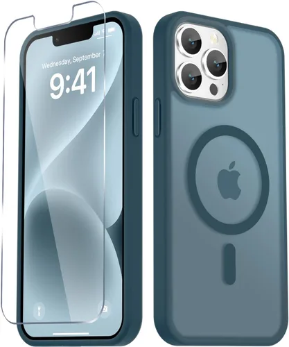 Vista 916 de Funda para Google Pixel 10 Pro XL, cubierta magnética mate, color negro Fit for MagSafe, Screen Protector included, Shockproof Military Grade