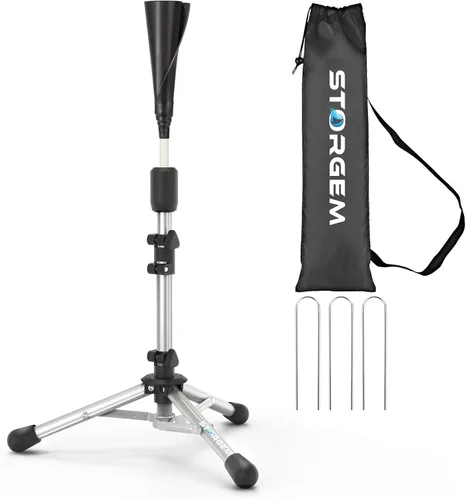 Vista 9 de Storgem Baseball and Softball Tee,Batting Tee for Kids,Baseball Tees for Hitting,T Ball Training Stand,Easy Height Adjustment