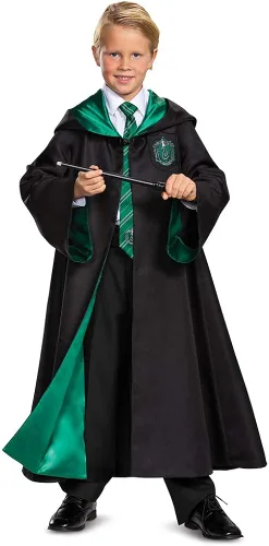 Vista 7 de Harry Potter Hogwarts - Bata clásica para niños, disfraz, accesorio