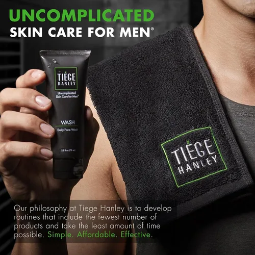Vista 6 de Tiege Hanley Hidratante facial para hombre, hidratante facial matutino con SPF 20, crema para el cuidado de la cara y la piel de los hombres