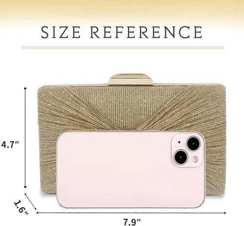 Vista 3 de Bolsos de Mano para Noche - Bolso de Noche para Mujer, Bolso de Fiesta para Cóctel/Baile/Fiesta/Boda/Formal