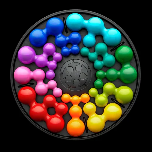 Vista 3 de SmartGames IQ Deluxe Circle - Juego de rompecabezas de lógica con 120 desafíos, estuche de viaje de lujo - Teaser cerebral para adolescentes