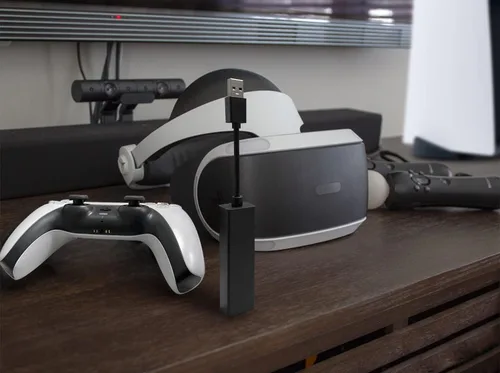 Vista 5 de PSVR - Adaptador de cámara para consola PS5 para usar Playstation VR en Playstation 5 PS4 PSVR cable convertidor