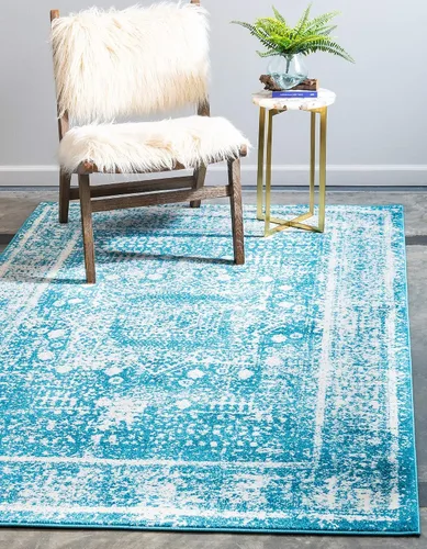 Vista 11 de Unique Loom - Alfombra estilo tradicional de Rosso Collection, Polipropileno, Azul (multi/blue)
