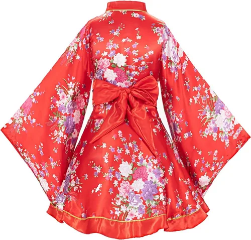 Vista 5 de Elibelle Juego de calcetines de seda plegables de seda para mujer, estilo kimono de anime japonés
