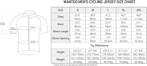 Vista 7 de Wantdo Camisetas de ciclismo para hombre de manga corta transpirable de secado rápido para ciclismo