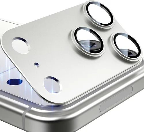 Vista 10 de Esanik Paquete de mejora de 2 unidades para iPhone 14 Pro/iPhone 14 Pro Max Protector de lente de cámara, estuche de metal de aleación de aluminio