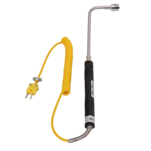 Vista 4 de Sensor de temperatura de termopar tipo K con funda de acero inoxidable y mango aislado Medición precisa de -58.0 °F a 932.0 °F para monitoreo